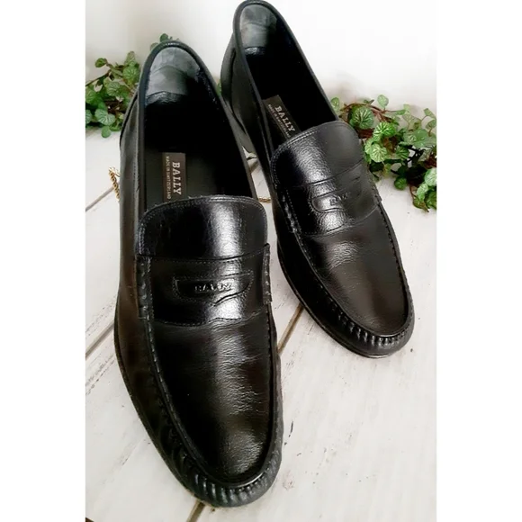 Bally | Shoes | Bally Russian Calf Leather Moccasin In Black  display picture 3